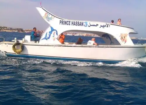 Hurghada Private Glass Bottom Boat with Snorkeling Experience