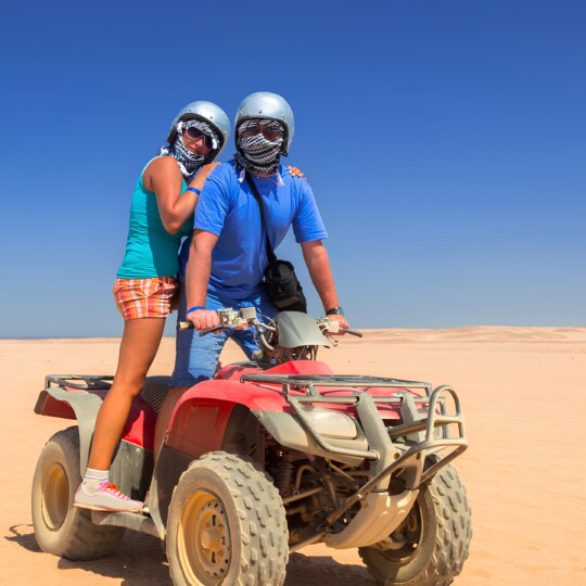 PRIVATE TOUR|| 3 Hours Quad Bike Safari Desert Hurghada ( Morning or Afternoon )