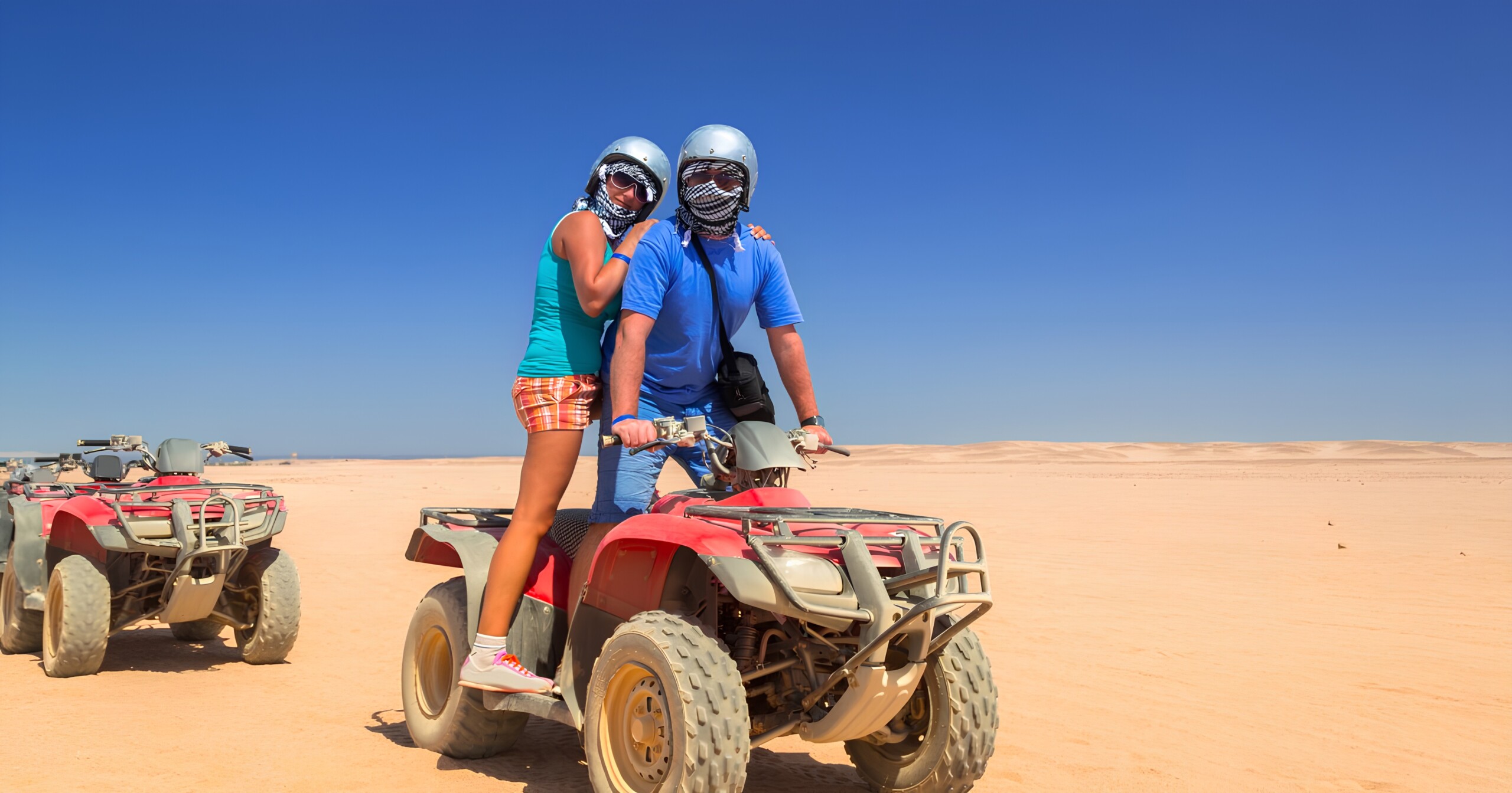 PRIVATE TOUR|| 3 Hours Quad Bike Safari Desert Hurghada ( Morning or Afternoon )