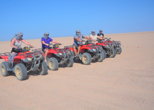 5-Hours Quad Bike Safari+Camel Ride+Dinner+Oriental show in Hurghada