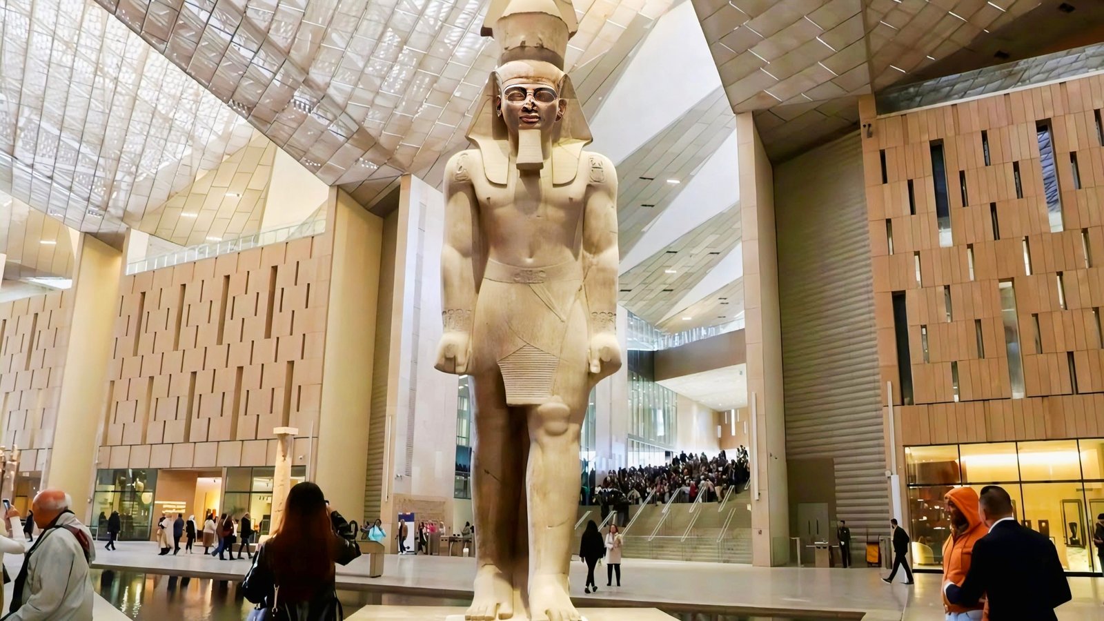 Cairo Day Trip by Big Bus with New Grand Egyptian Museum, Giza Pyramids, Sphinx, Lunch & Nile Cruise Included